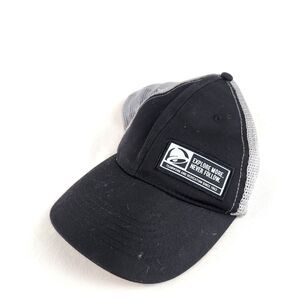 Taco Bell Employee Trucker Hat Mens Black Gray Snapback Mesh Explore More Never